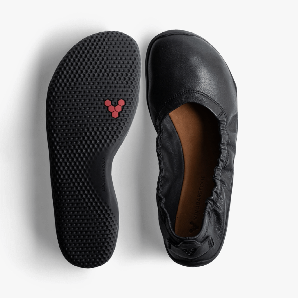 Vivo PRIMUS ASANA YIN BALLERINA LEATHER WOMENS OBSIDIAN