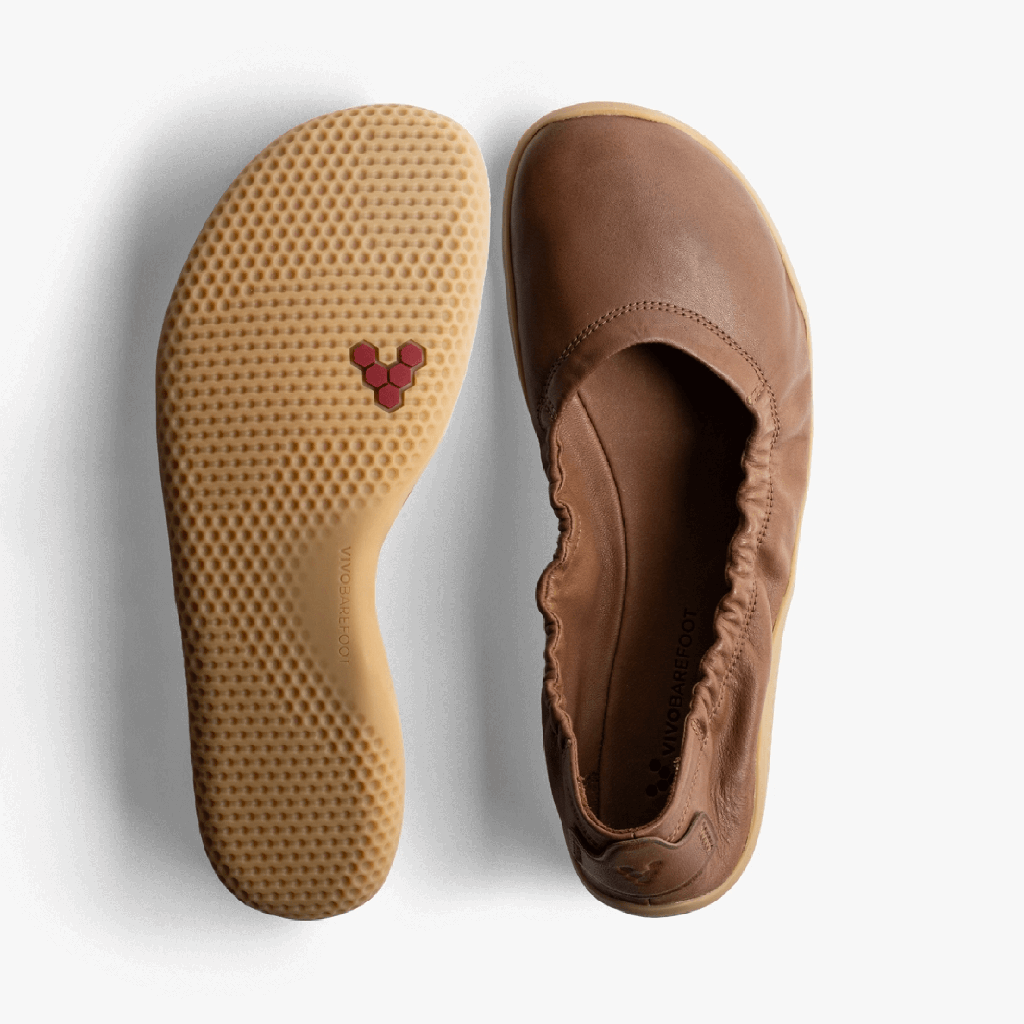 Vivo PRIMUS ASANA YIN BALLERINA LEATHER WOMENS TAN