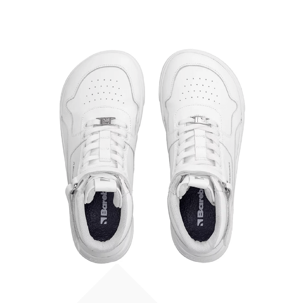Barebarics Zing High Top Leather All White
