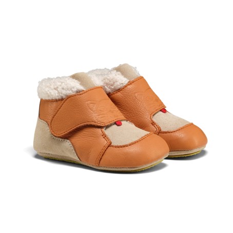 Affenzahn Krabbelschuh Leder Warmfutter Growy Katze